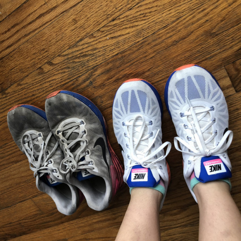 EXTREMELY DIRTY old gym shoes!